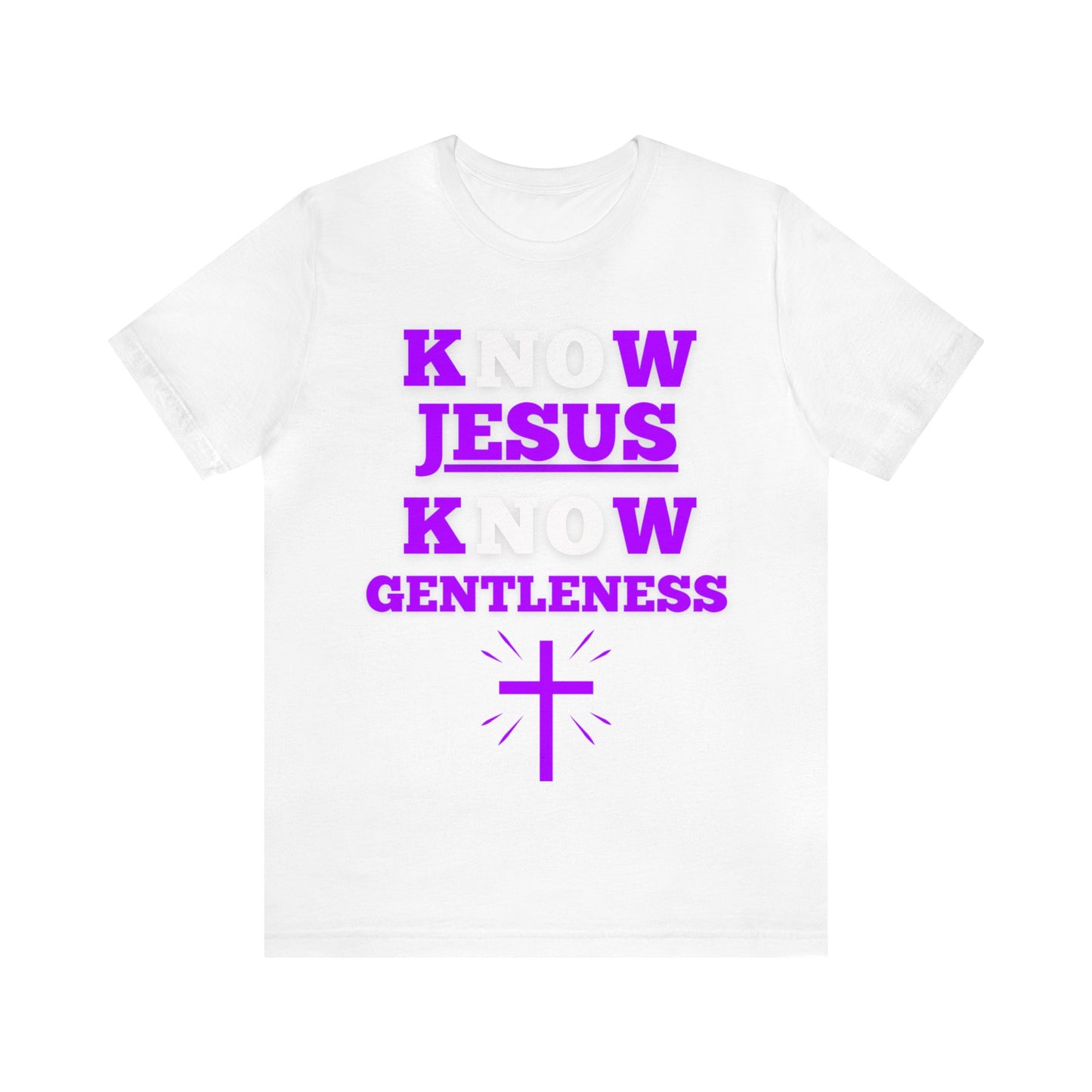 KNOW JESUS KNOW GENTLENESS COTTON TEE