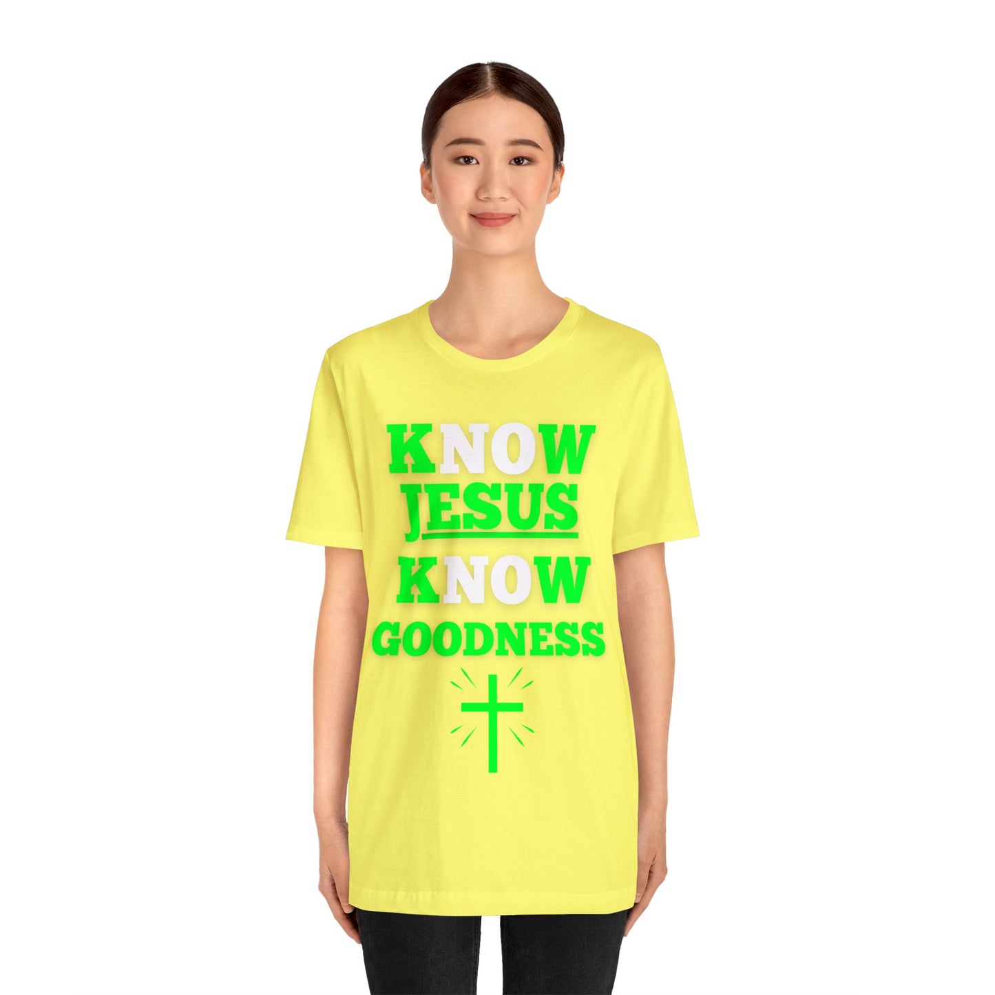 KNOW JESUS KNOW GOODNESS COTTON TEE