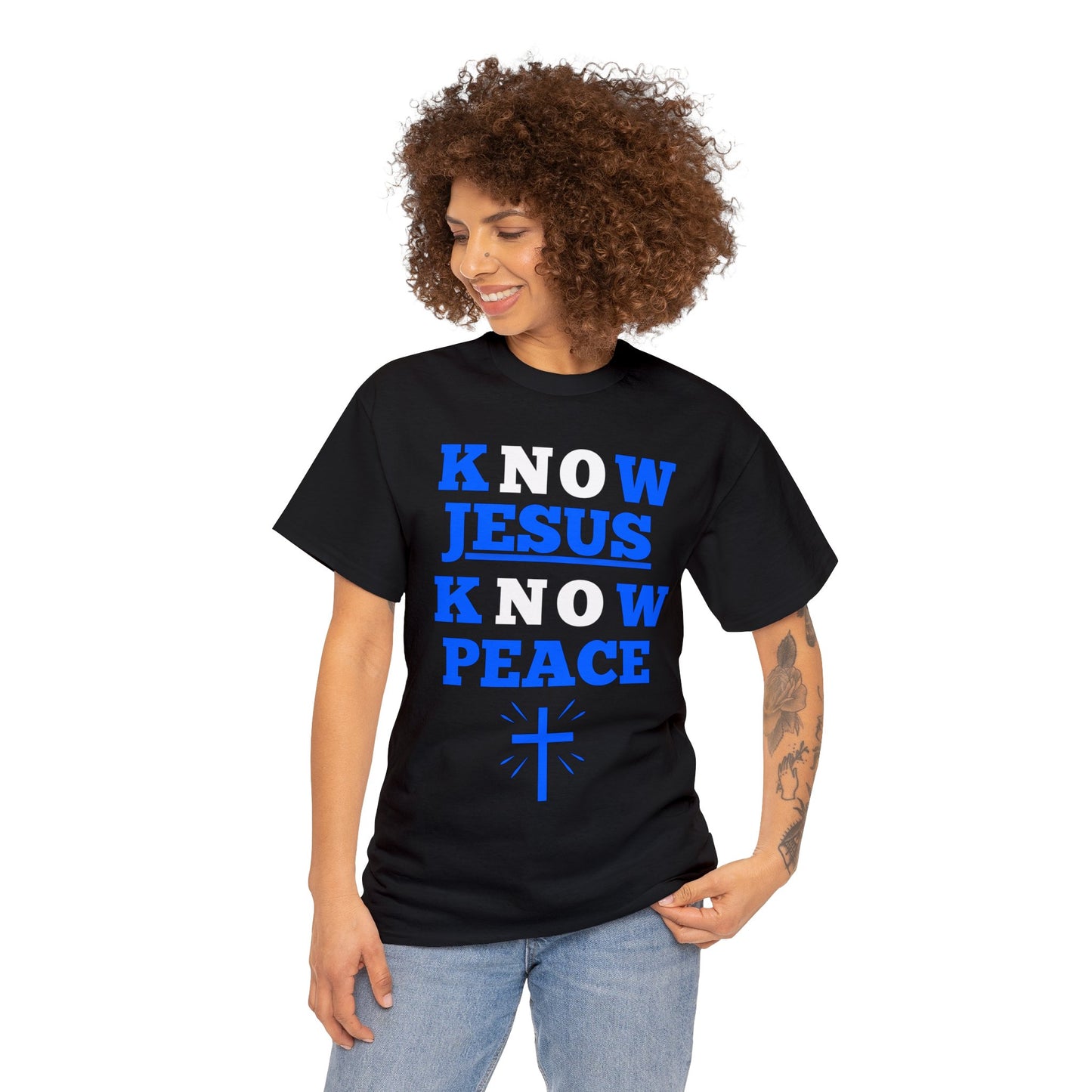 Know Jesus Know Peace, Cotton Tee