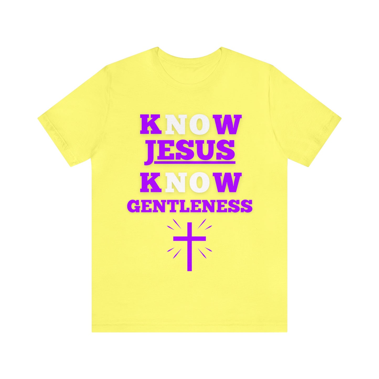 KNOW JESUS KNOW GENTLENESS COTTON TEE