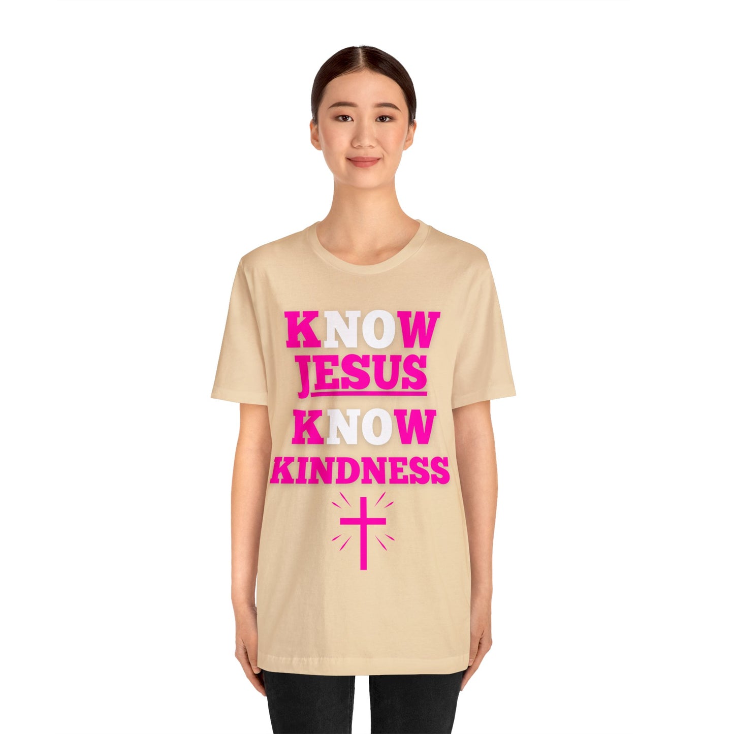 KNOW JESUS KNOW KINDNESS COTTON TEE