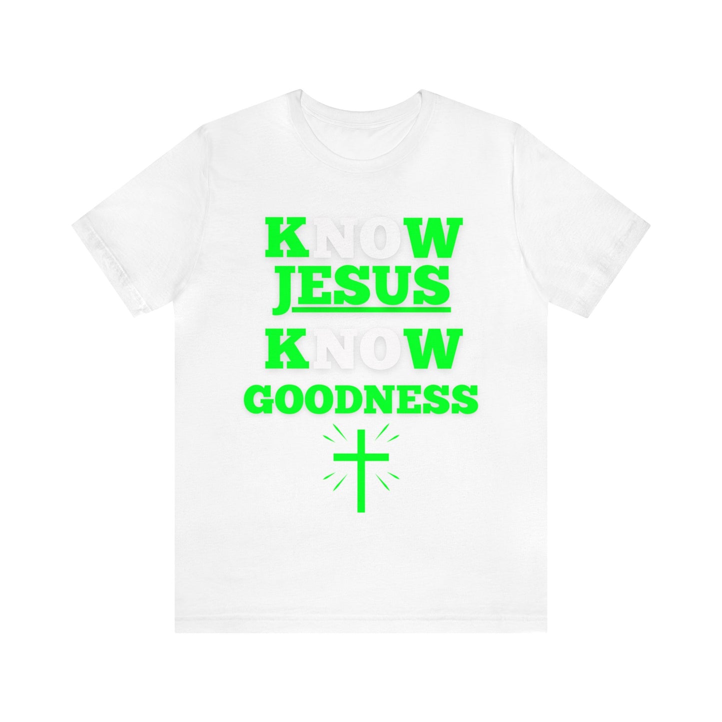 KNOW JESUS KNOW GOODNESS COTTON TEE