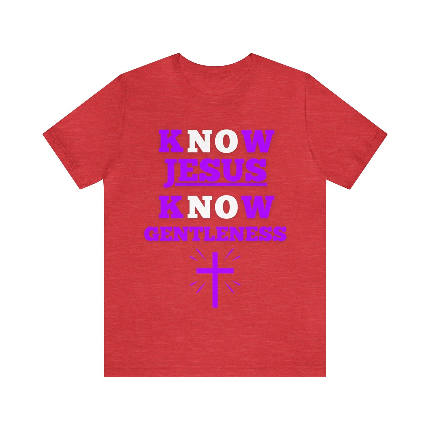 KNOW JESUS KNOW GENTLENESS COTTON TEE