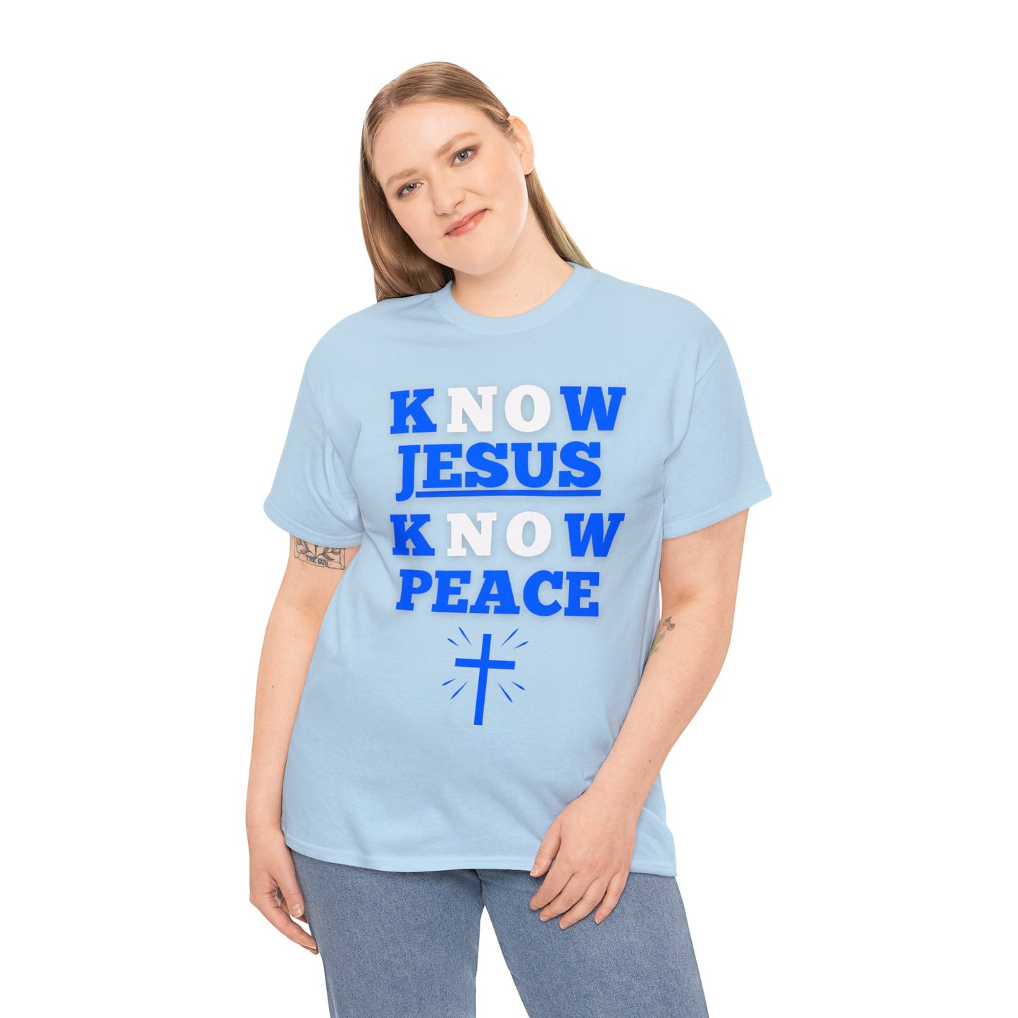 Know Jesus Know Peace, Cotton Tee