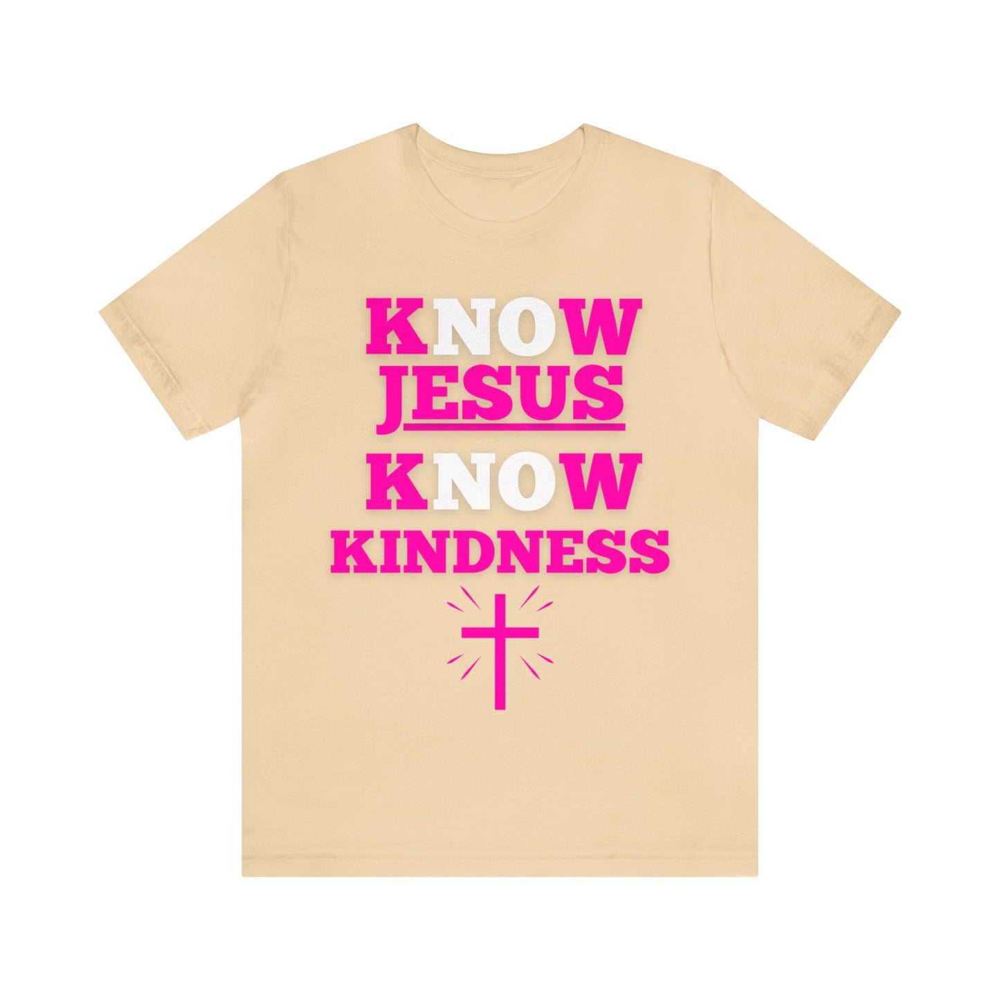 KNOW JESUS KNOW KINDNESS COTTON TEE