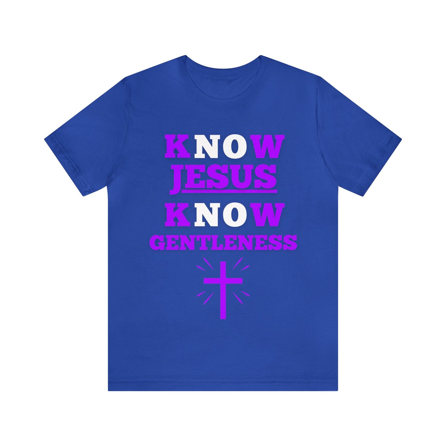 KNOW JESUS KNOW GENTLENESS COTTON TEE