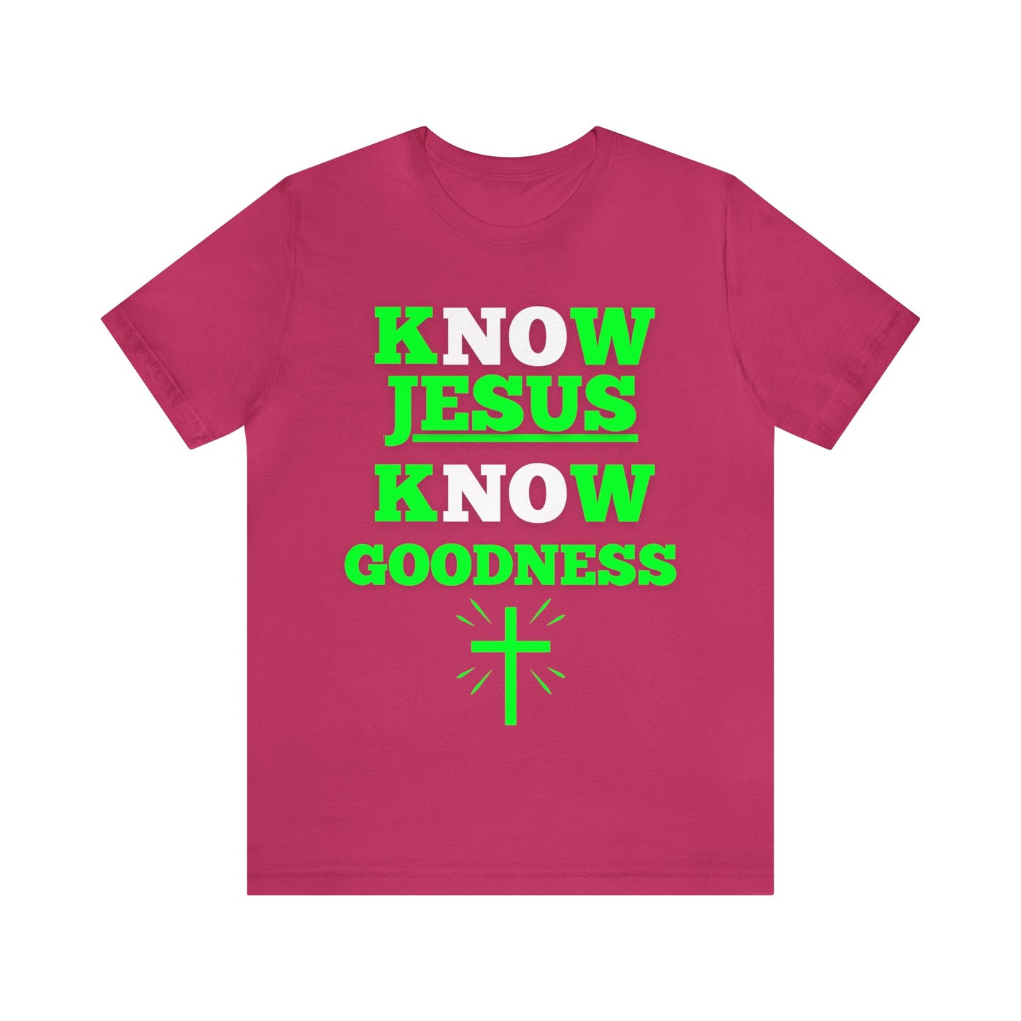 KNOW JESUS KNOW GOODNESS COTTON TEE