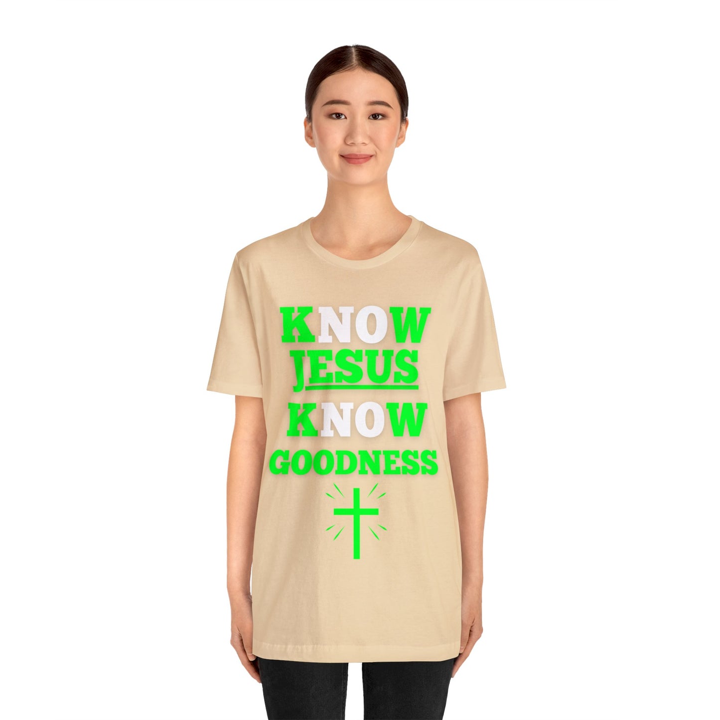 KNOW JESUS KNOW GOODNESS COTTON TEE