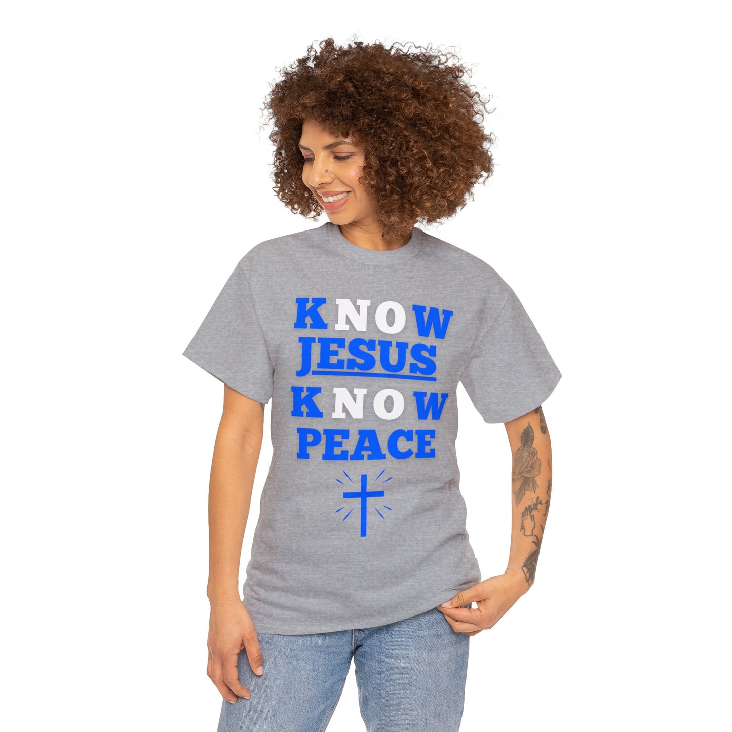 Know Jesus Know Peace, Cotton Tee