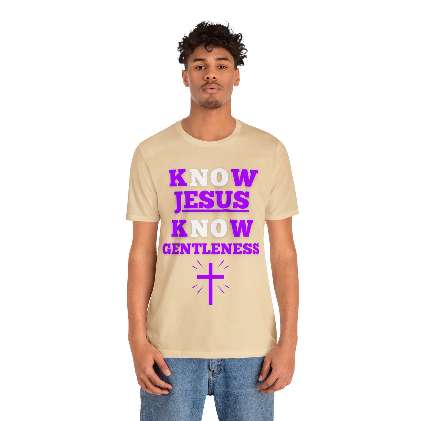 KNOW JESUS KNOW GENTLENESS COTTON TEE