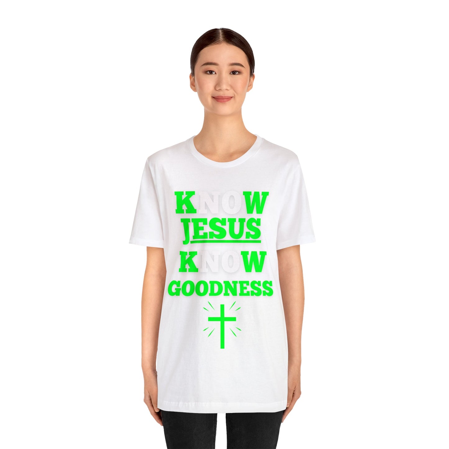 KNOW JESUS KNOW GOODNESS COTTON TEE