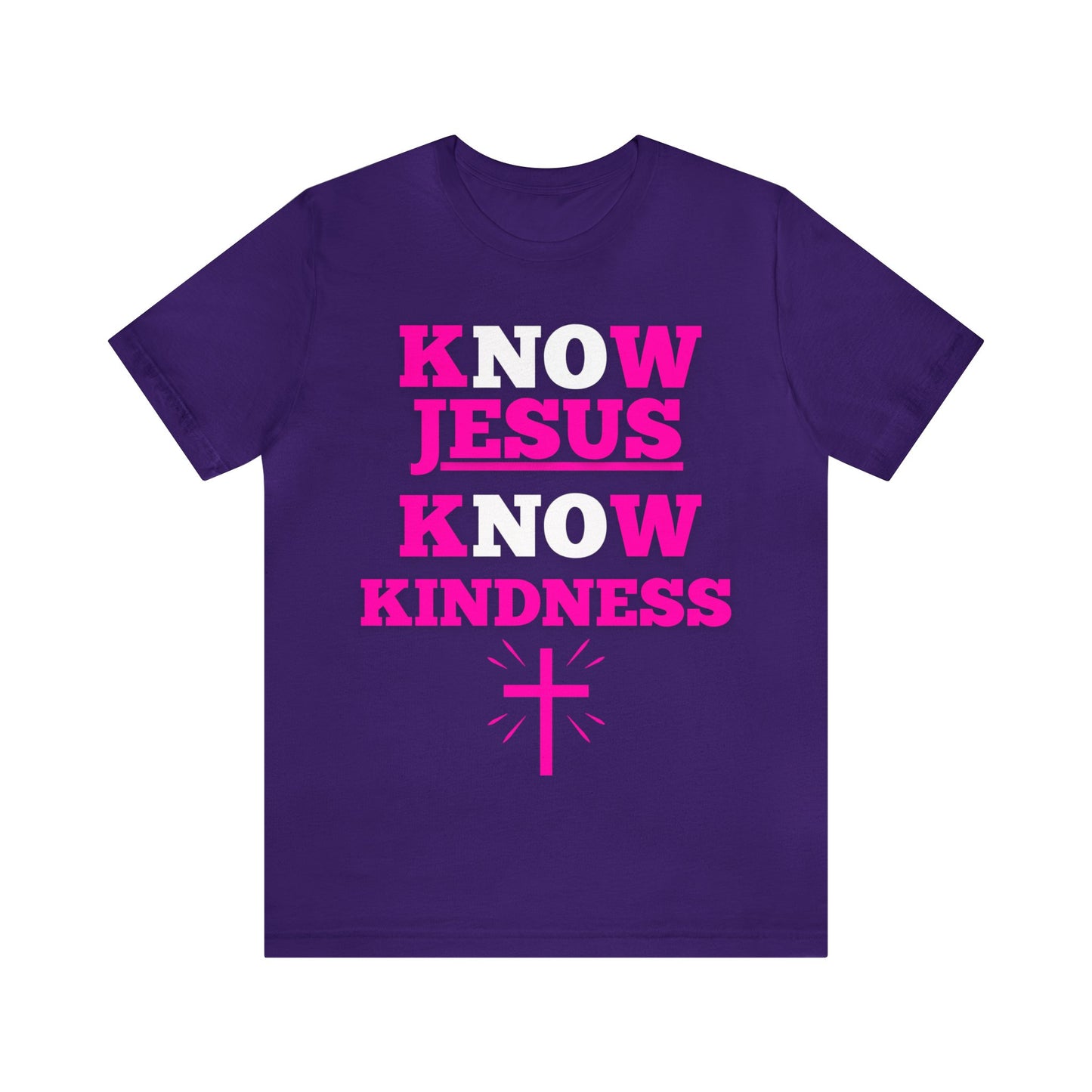 KNOW JESUS KNOW KINDNESS COTTON TEE