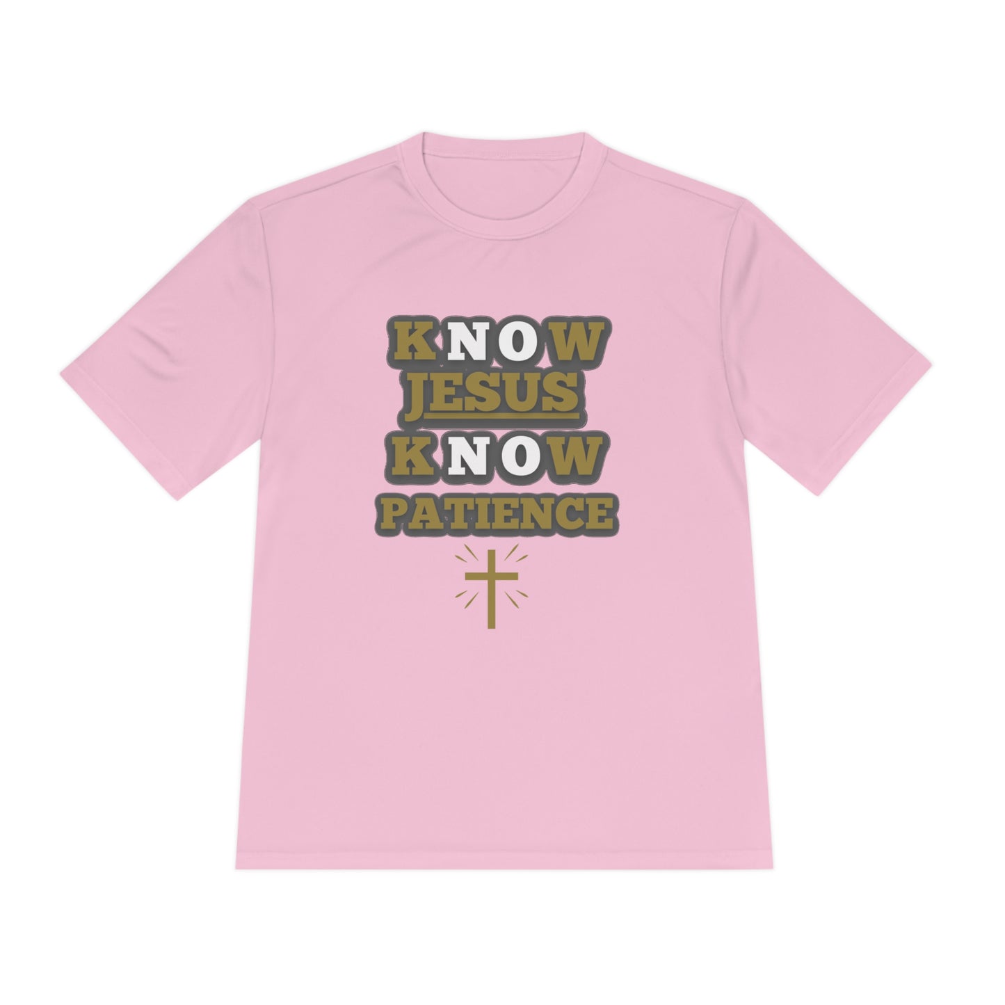 KNOW JESUS KNOW PATIENCE, POLYESTER TEE