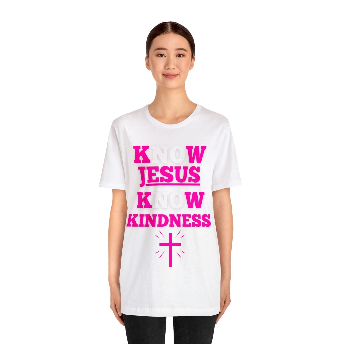 KNOW JESUS KNOW KINDNESS COTTON TEE