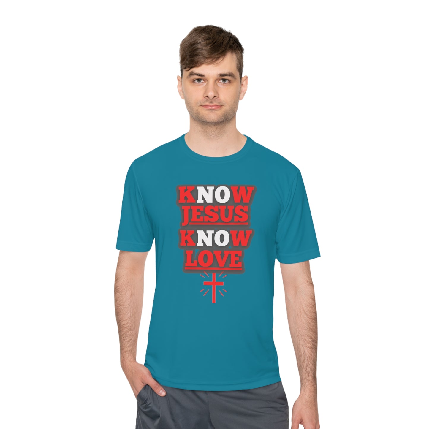 Know Jesus Know Love, Polyester Shirt