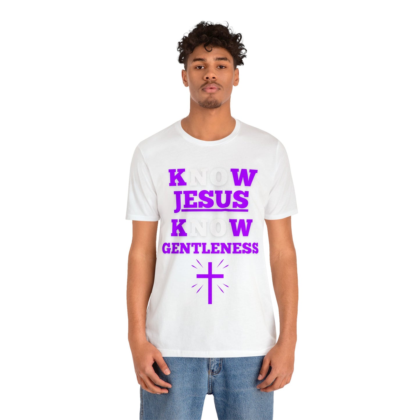 KNOW JESUS KNOW GENTLENESS COTTON TEE