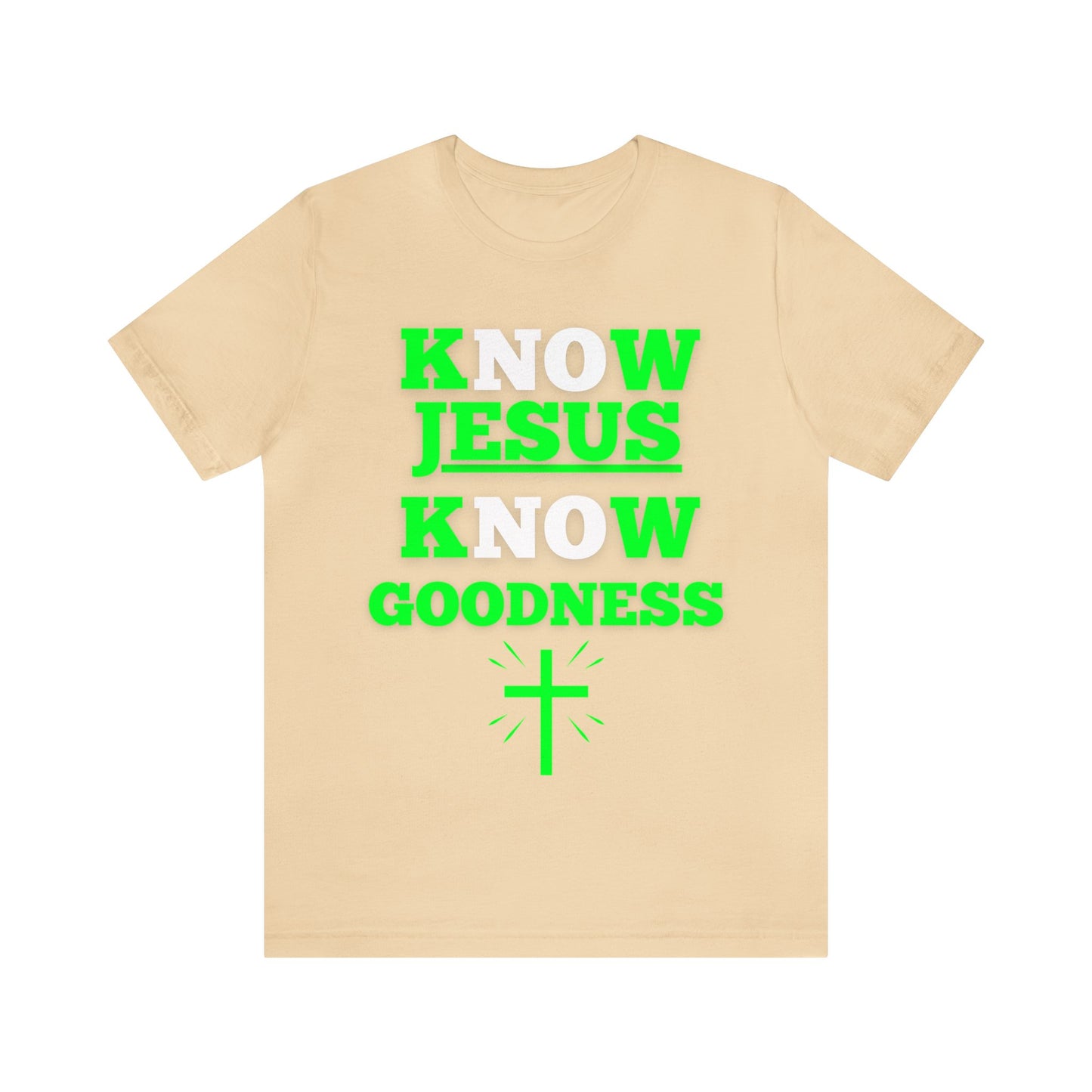 KNOW JESUS KNOW GOODNESS COTTON TEE