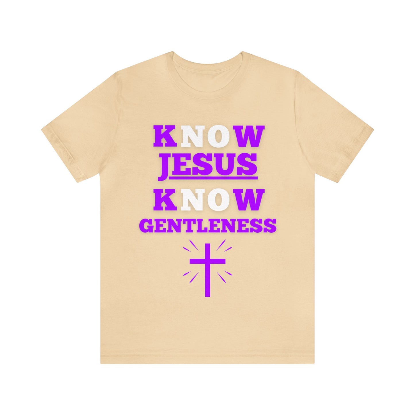 KNOW JESUS KNOW GENTLENESS COTTON TEE