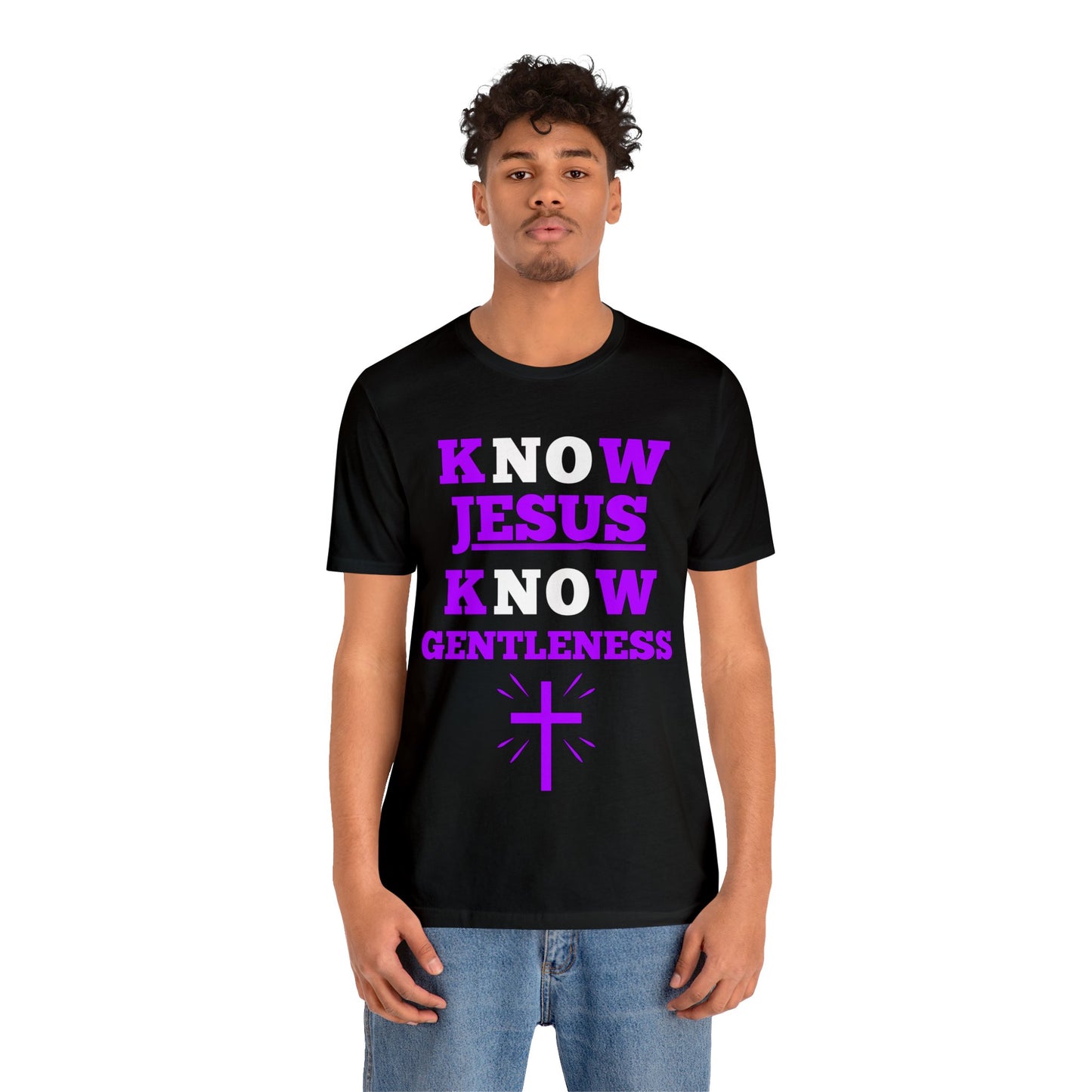 KNOW JESUS KNOW GENTLENESS COTTON TEE