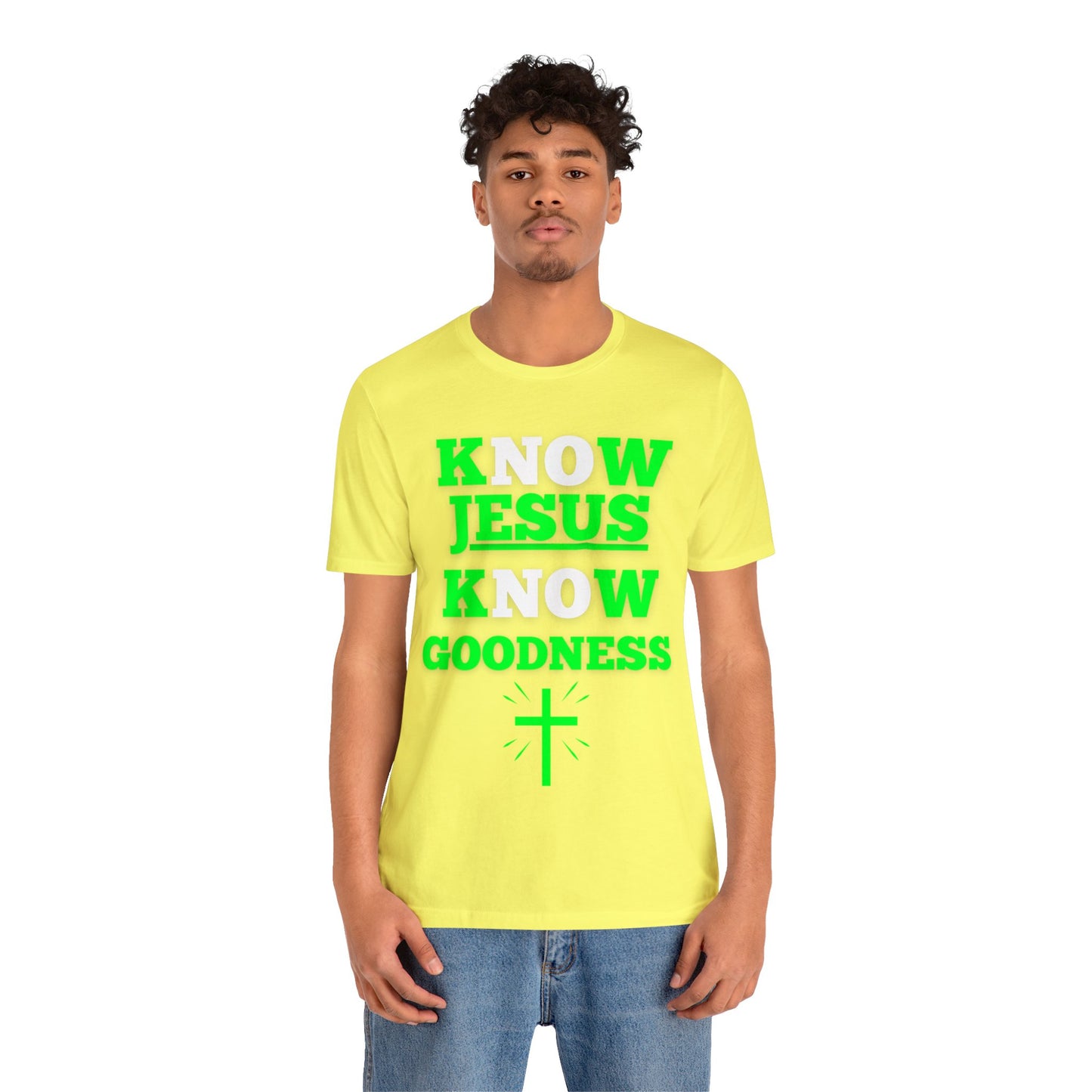 KNOW JESUS KNOW GOODNESS COTTON TEE