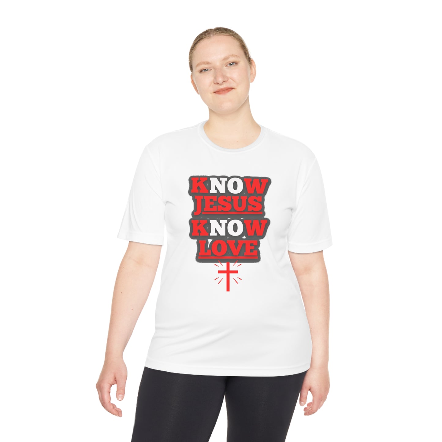 Know Jesus Know Love, Polyester Shirt