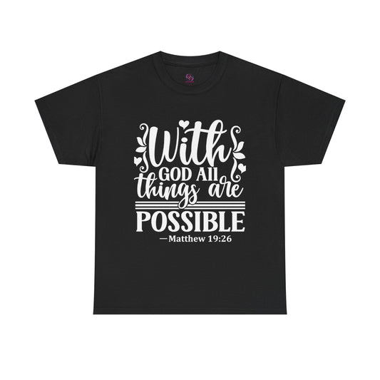 Matthew 19:26 T-Shirts
