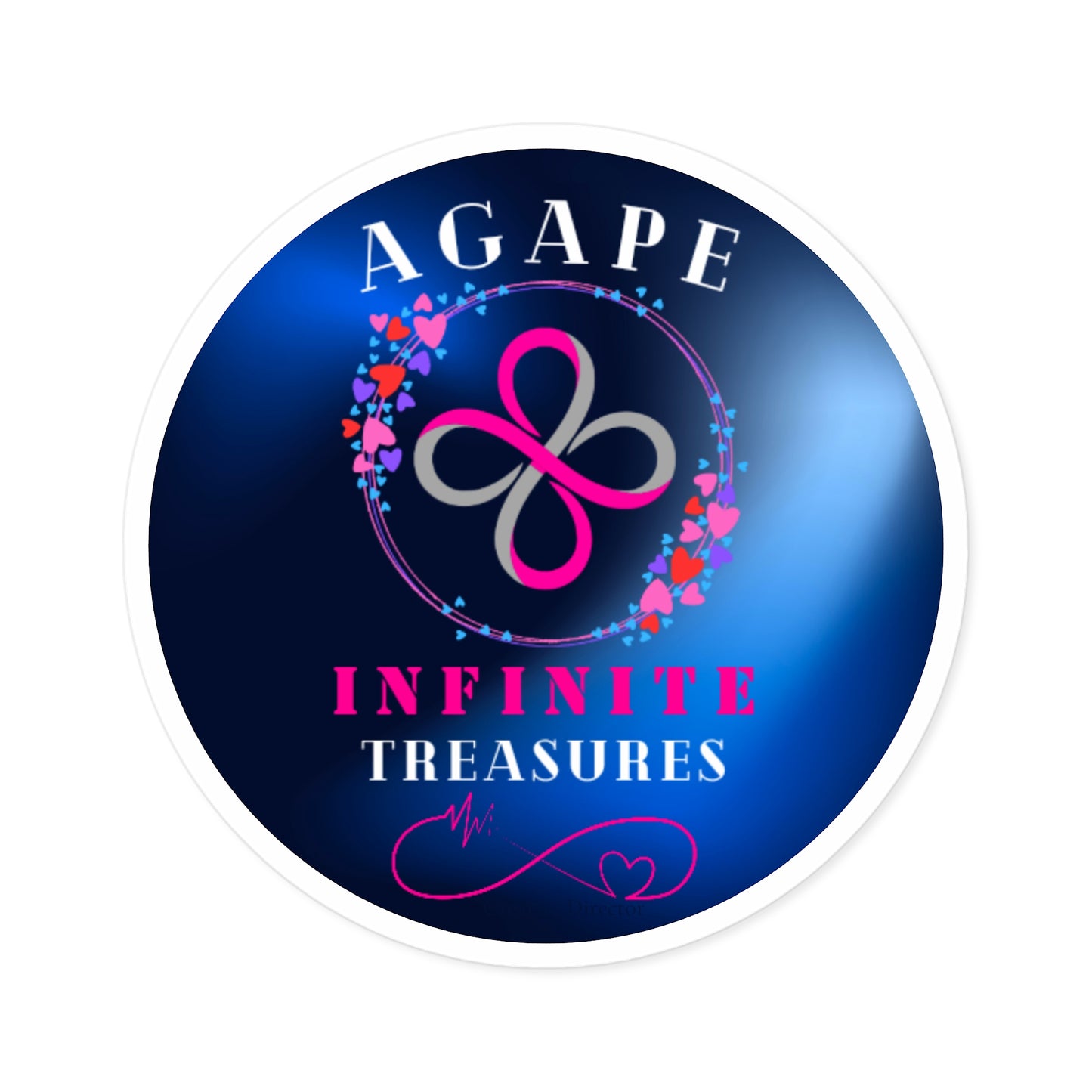 Agape infinite treasure Car Sticker